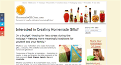 Desktop Screenshot of homemadegiftguru.com